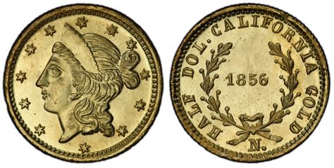 1856 california fractional gold.